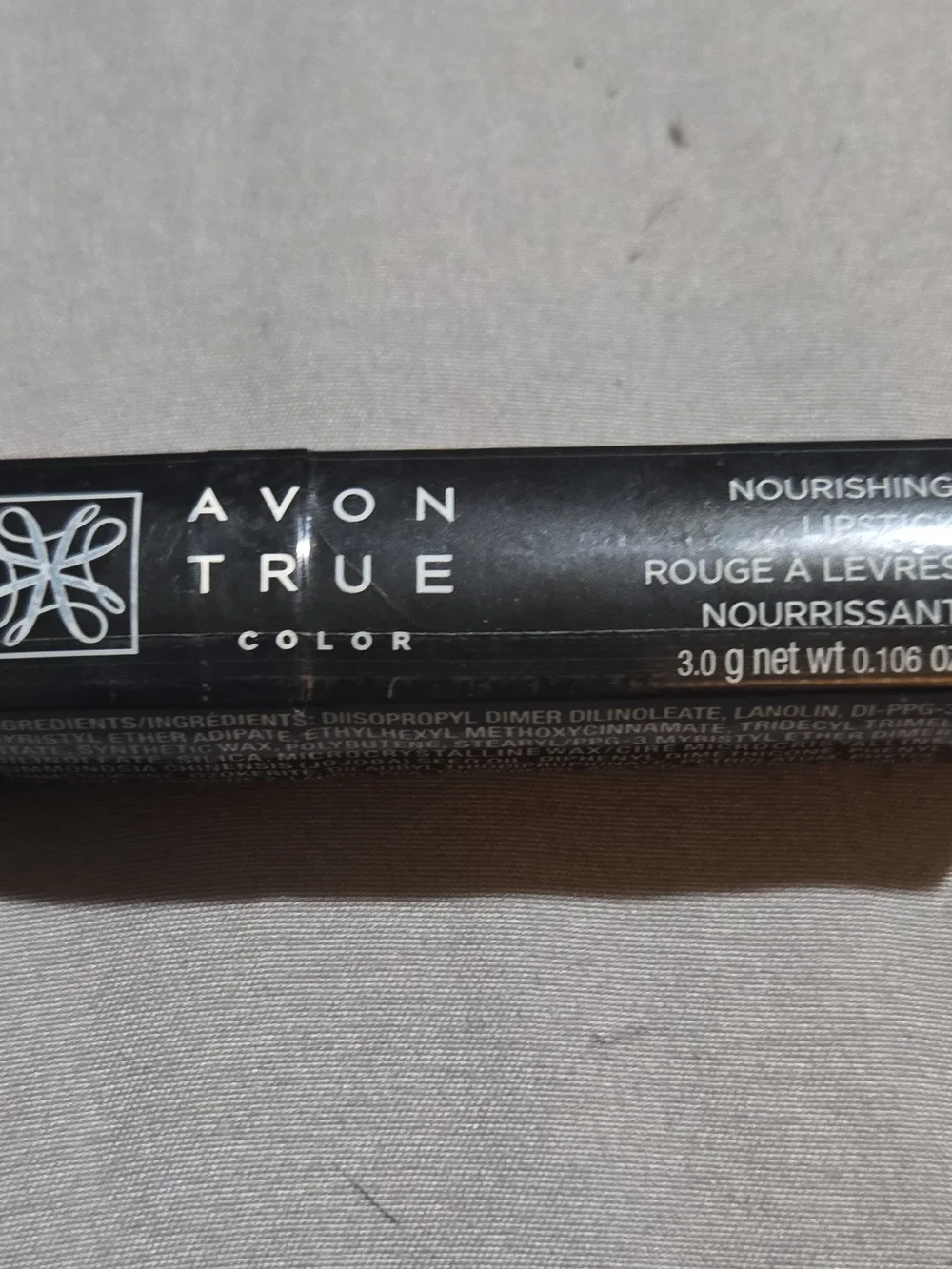 Avon Lipstick Tube - Black and White Labeling